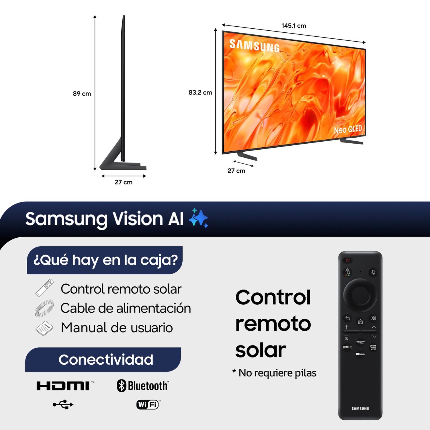 65 Neo Qled Qn70h 4k Samsung Vision Ai Smart Tv 2026 image number 1.0