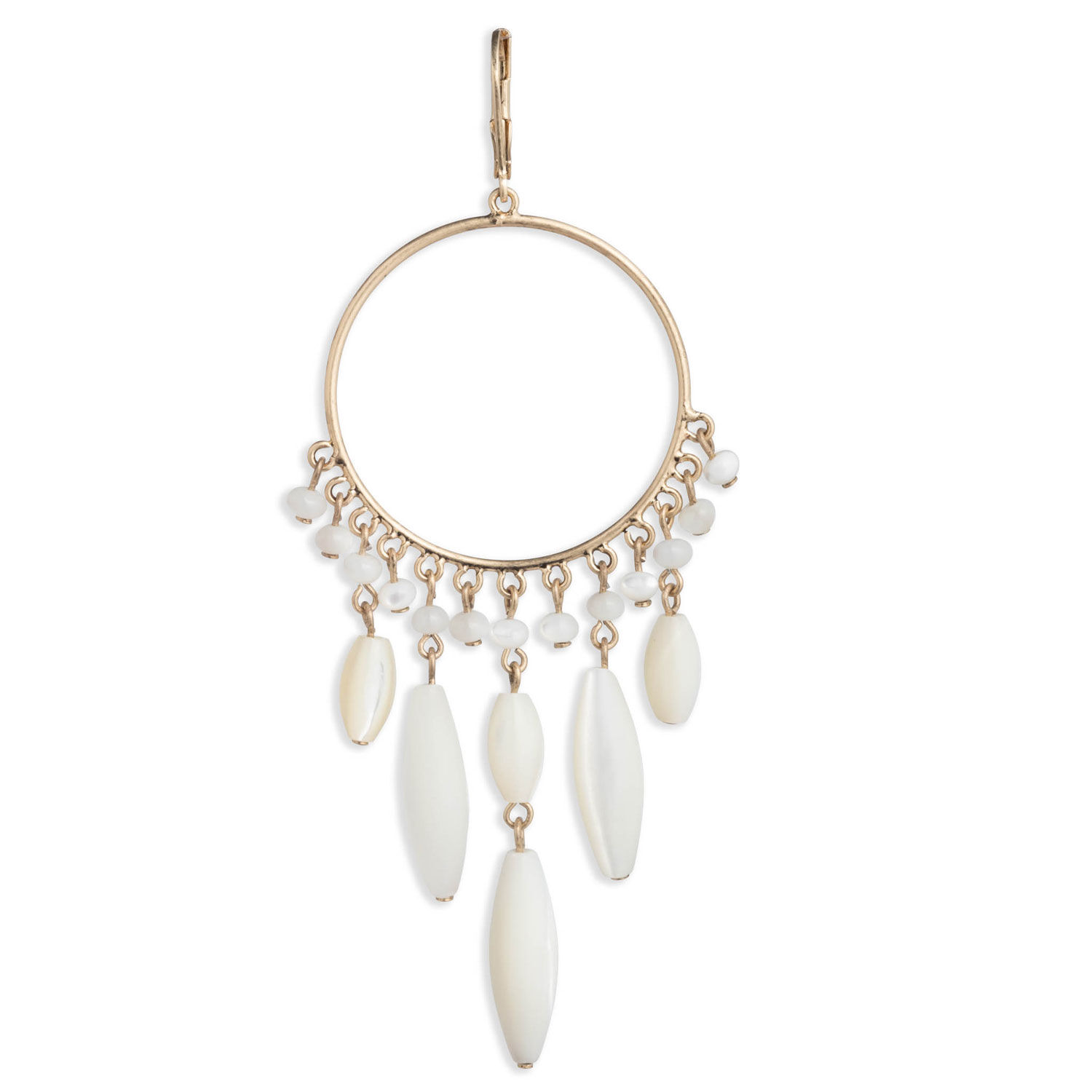 Aros Colgantes Ralph Lauren Blanco Mujer image number 1.0