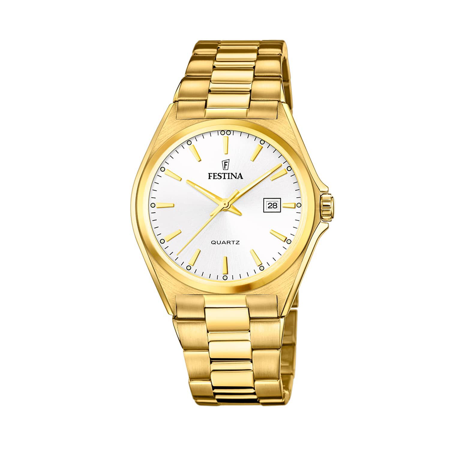 Reloj F20555/2 Festina Blanco Hombre Acero Cl&aacute;sico image number 0.0