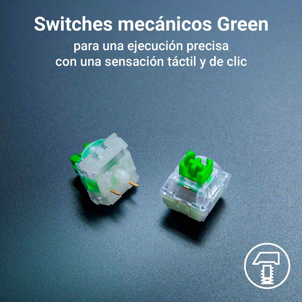 Teclado Gamer Razer Blackwidow V4 X Minecraft Edition Green image number 4.0