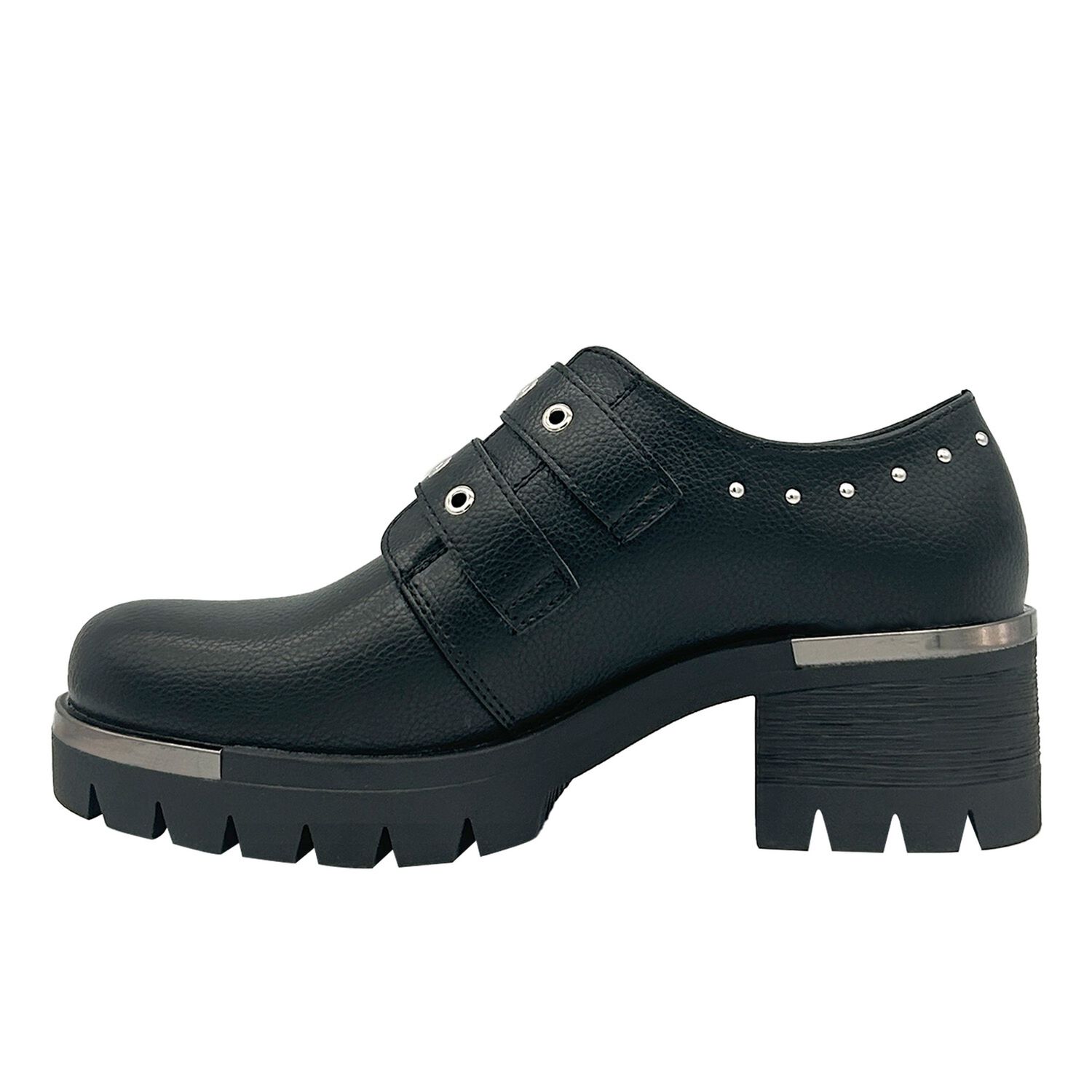 Botin Para Mujer Color Negro, Doble Correa, Bajo El Tobillo image number 2.0