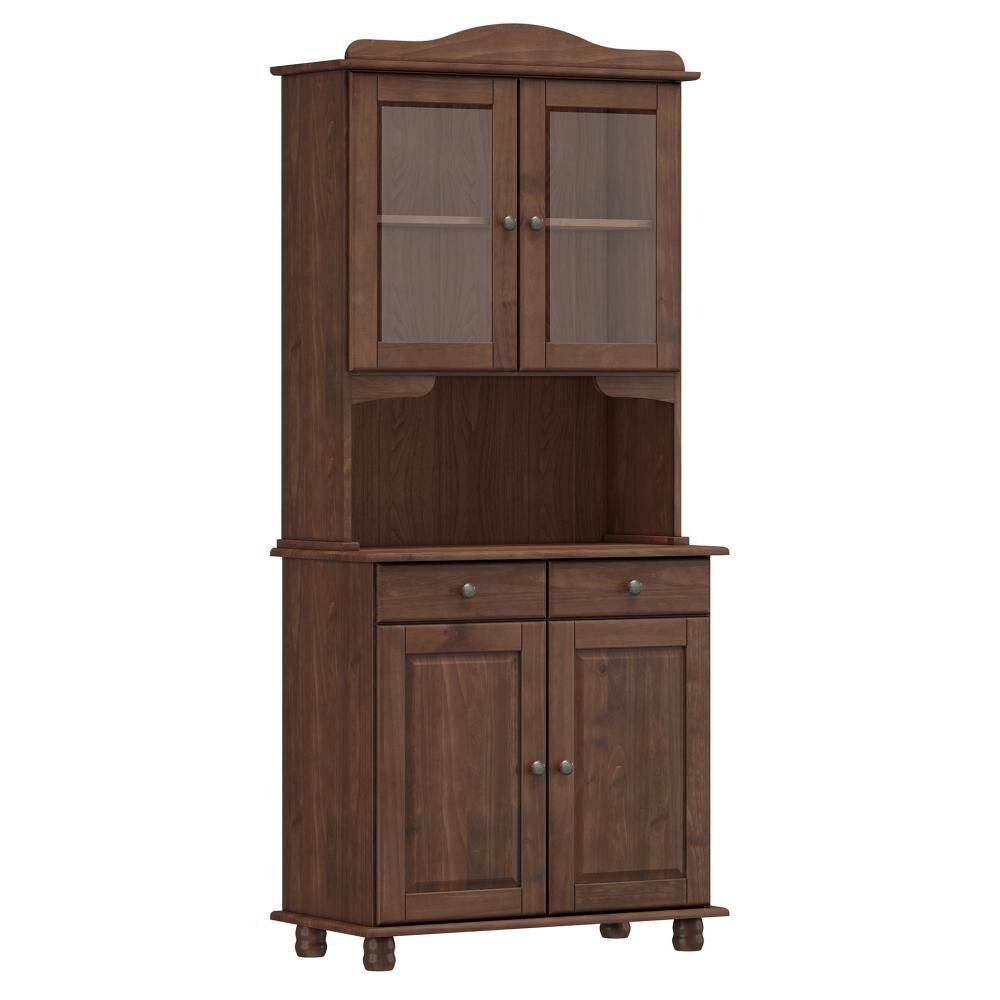 Vitrina Santa F&eacute; 4 Puertas + 2 Cajones Caoba image number 0.0