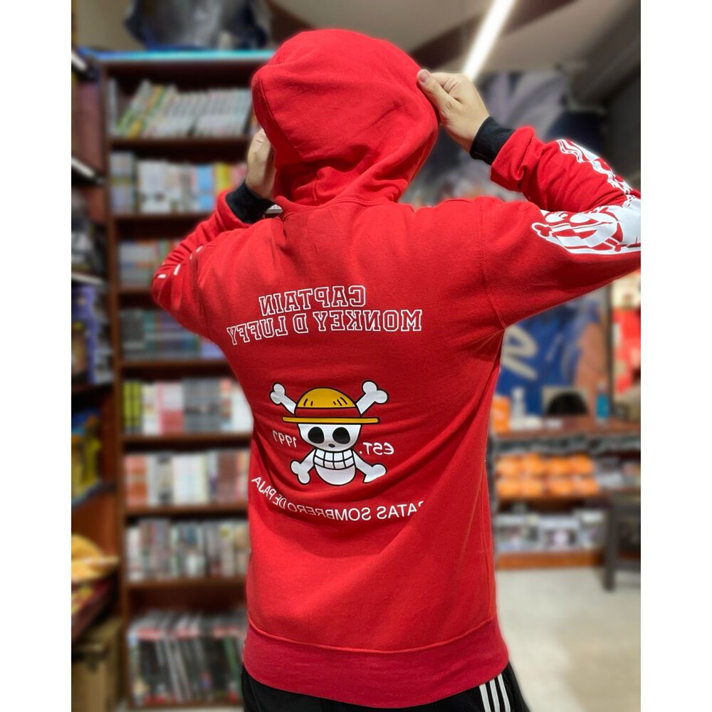 Poleron Capitan Monkey D Luffy One Piece image number 6.0