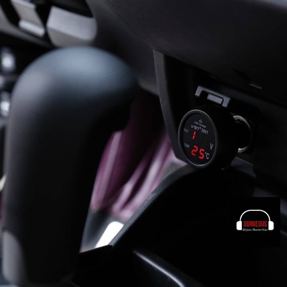 Cargador De Celular Auto Termometro Volt&iacute;metro Carga Rapida 2.1amp Led Al Encendedor Del Carro image number 4.0