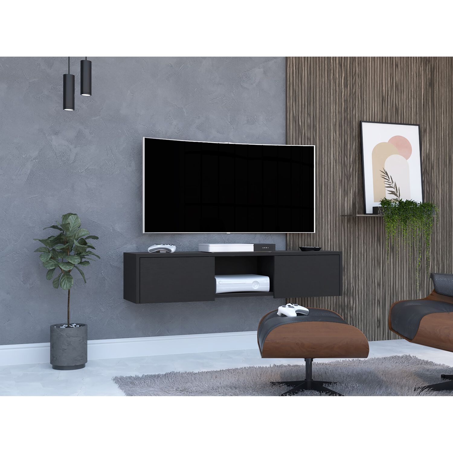 Panel Tv 49" Con 2 Puertas Fm-011 image number 4.0