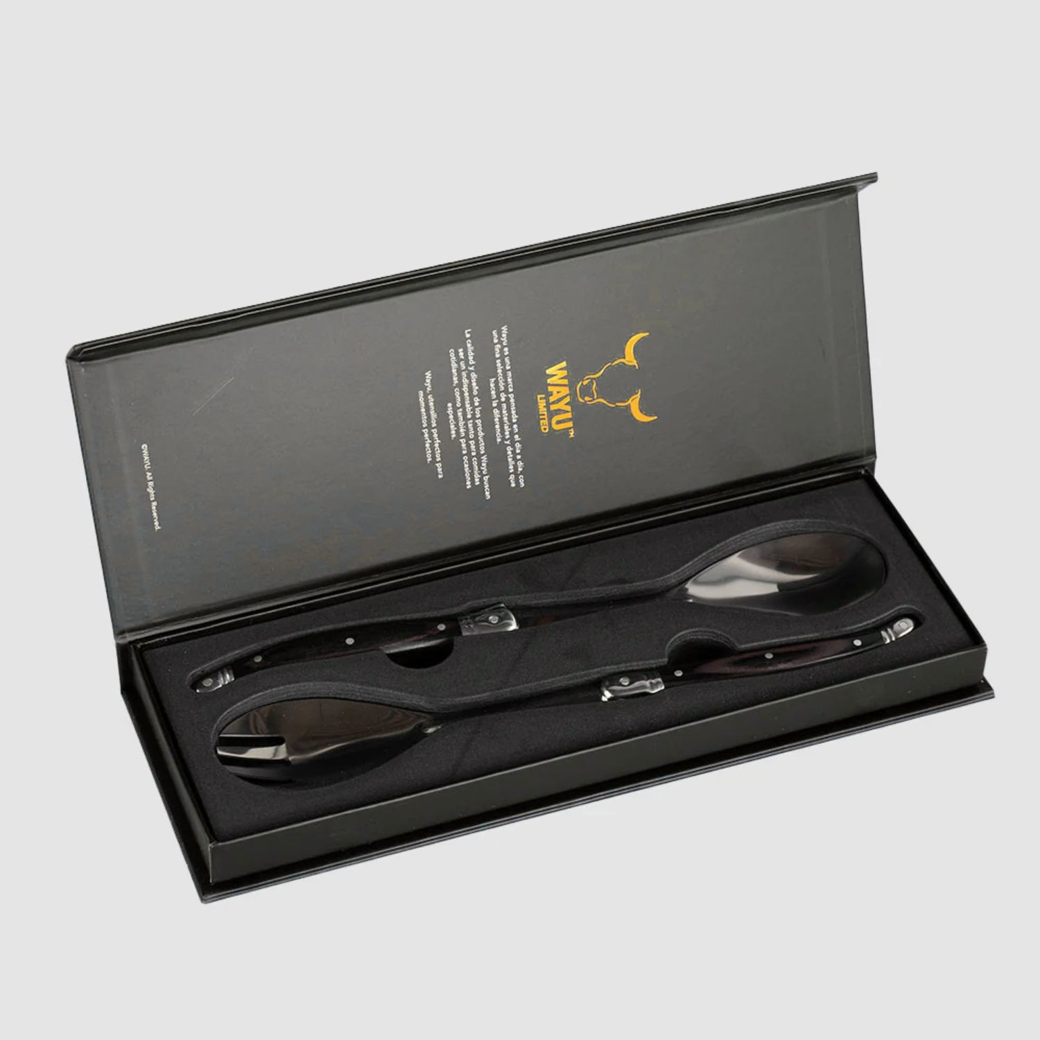 Set 2 Cucharas Para Ensaladas Wayu Mango Madera Cocina Bbq image number 0.0