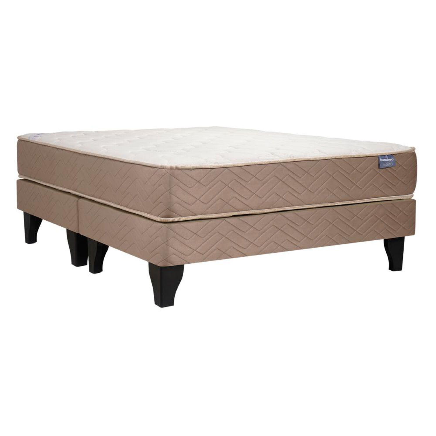 Cama Europea Celta Bamboo / 2 Plazas / Base Dividida image number 0.0