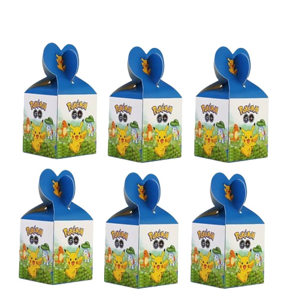 Pack 6 Cajas Dulces Pokemon Para Cumplea&ntilde;os Cotillon image number 0.0
