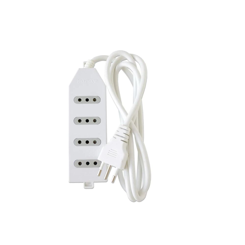 Zapatilla Alargador 3mt 4 Entradas Blanco image number 0.0