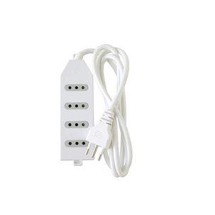 Zapatilla Alargador 3mt 4 Entradas Blanco