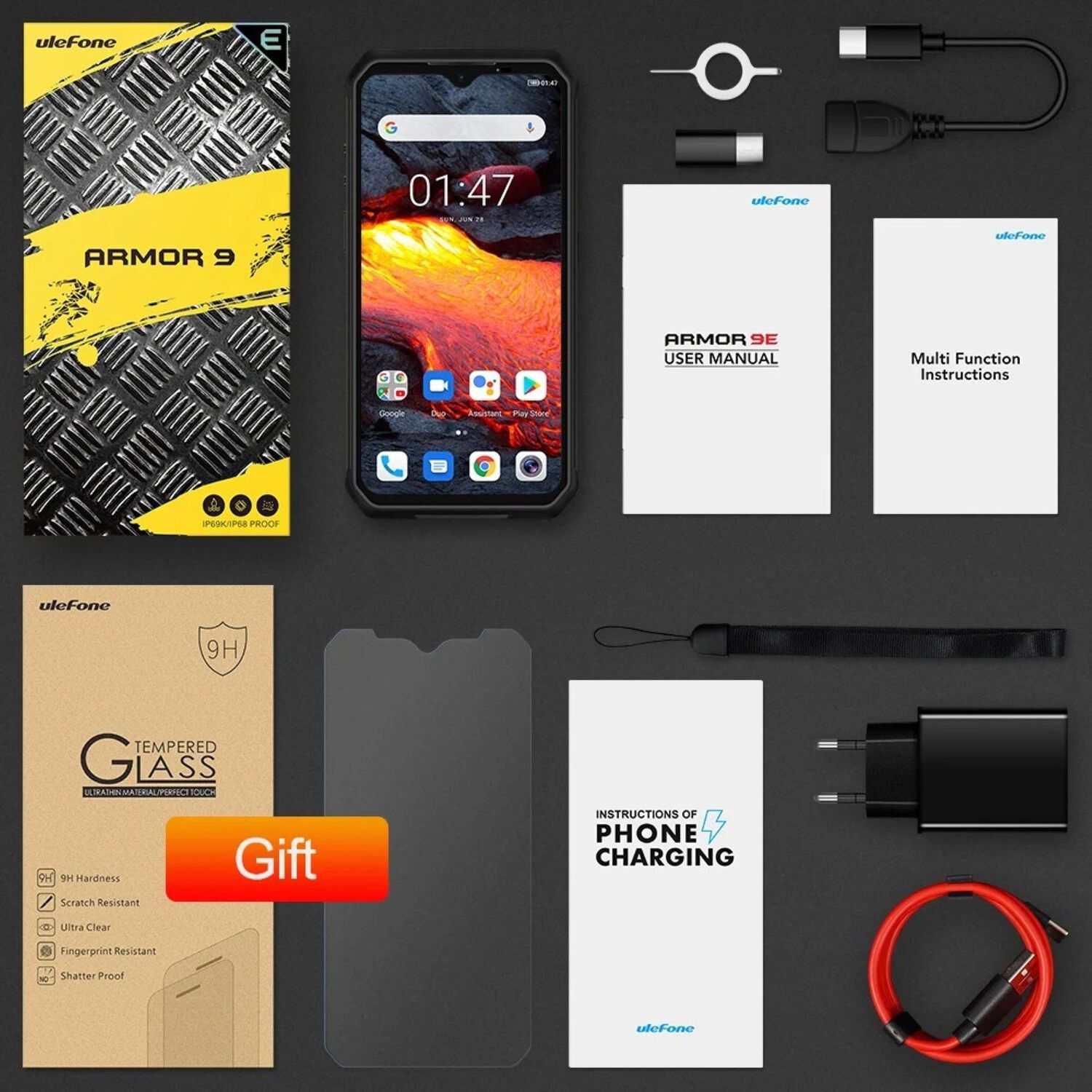 Celular Rugged Ulefone Armor 7 Resistente A Golpes, Polvo, Humedad Y Agua / Graba Videos En 4k, Nfc, Radio Fm, Sensor De Pulso Del Ritmo Card&iacute;aco image number 9.0