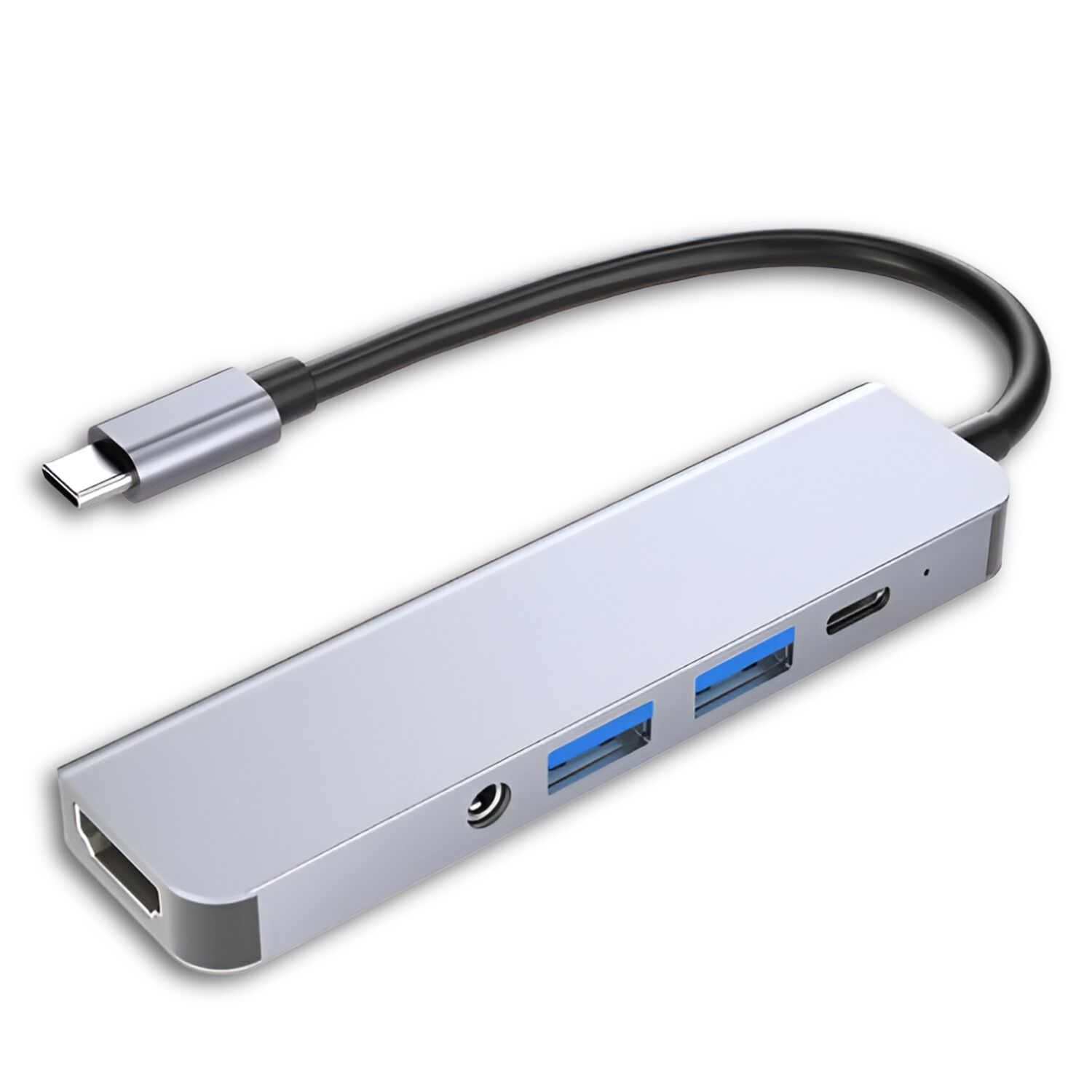 Adaptador Hub Usb-c Multipuertos 5 En 1 (hdmi, Jack, Usb, Usb C) image number 7.0