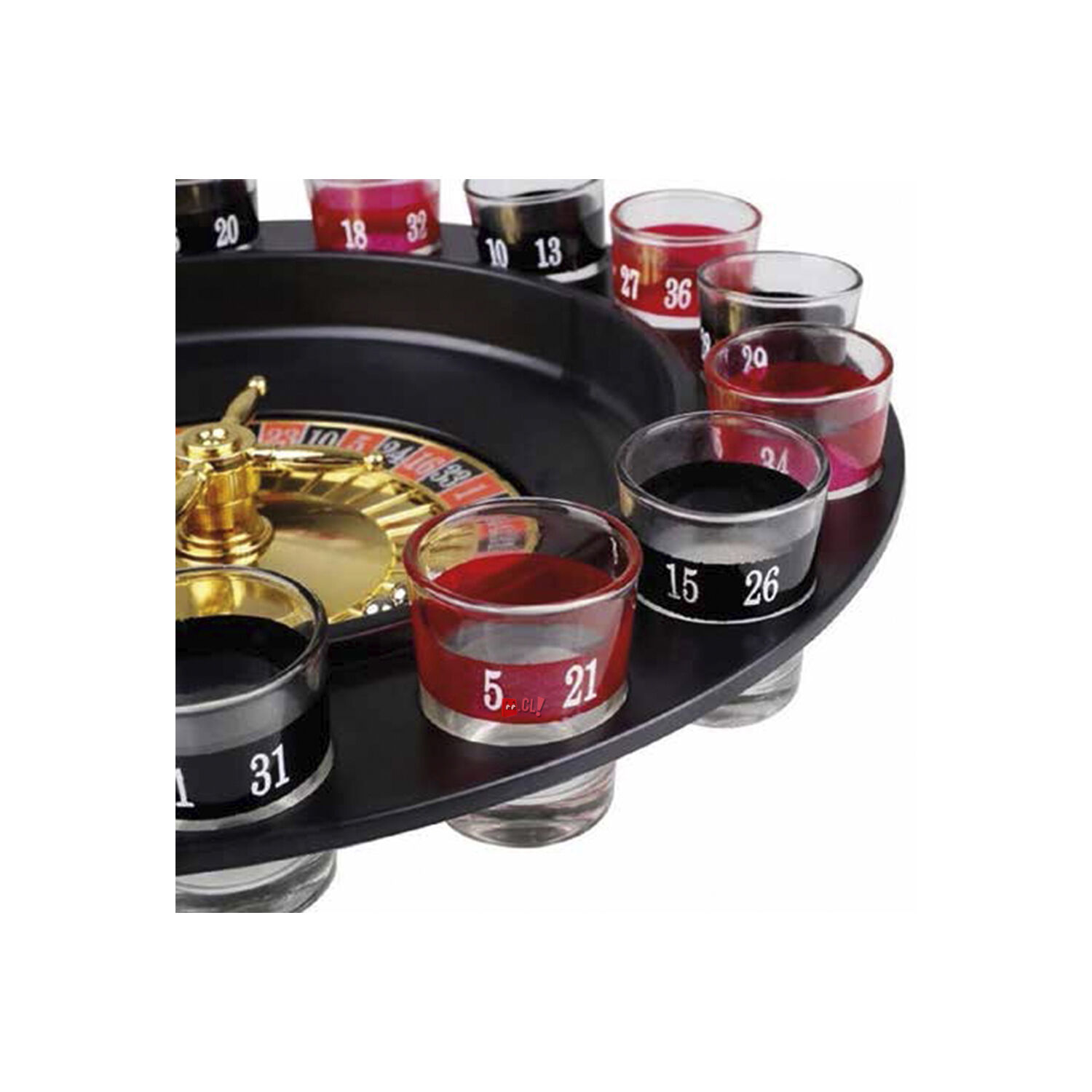 Juego Ruleta Chupistica Con 16 Vasos - Ps image number 1.0