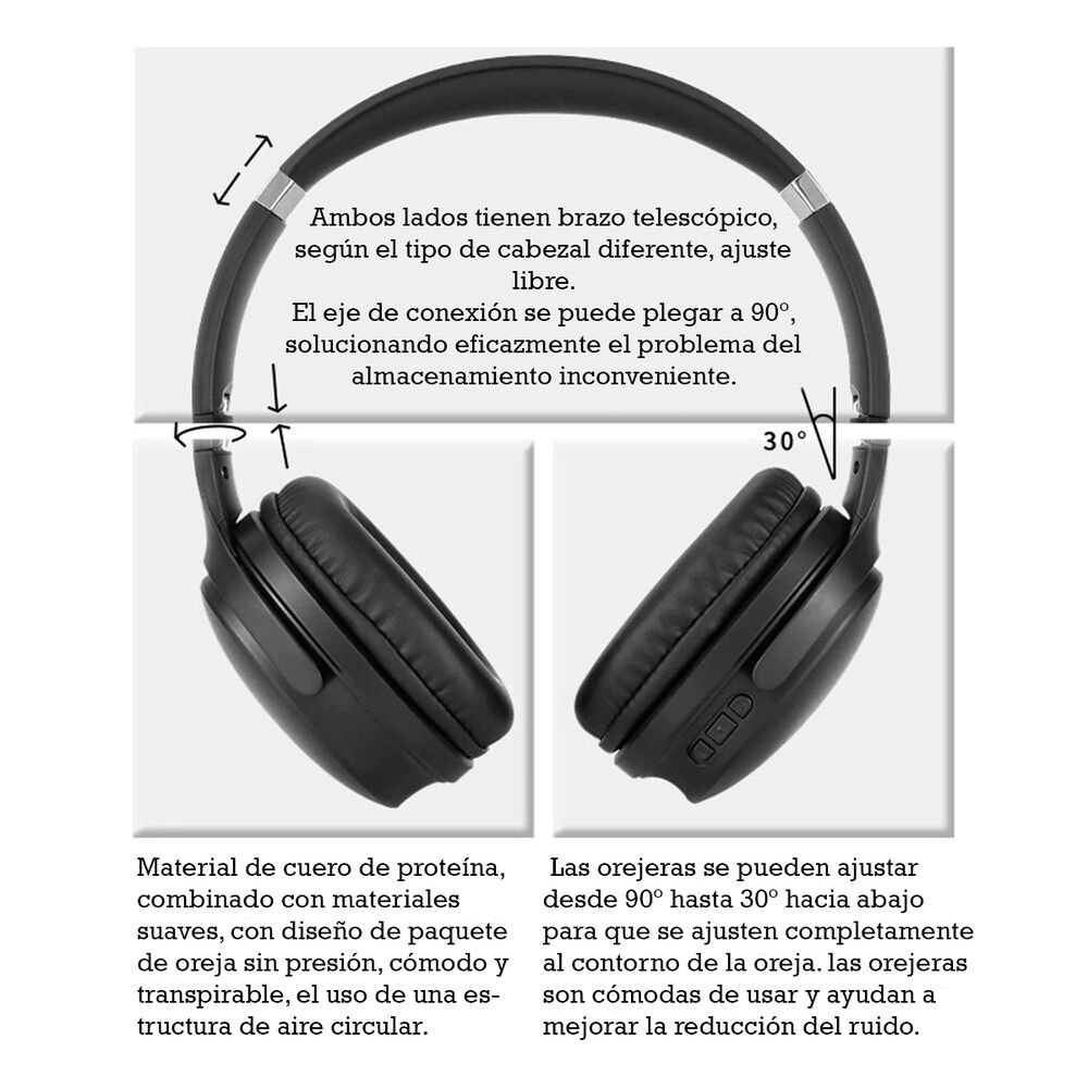 Audífonos Bluetooth Headphones Wireless Sodo Sd-1011 image number 7.0