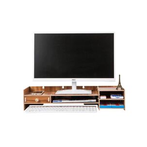 Base De Monitor Organizador Para Escritorio Multiuso Caf&eacute;