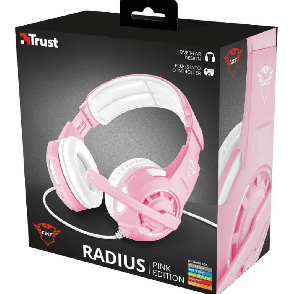 Audifonos Gamer Rosados Trust Radius Gxt 310 Multiplataformas image number 9.0