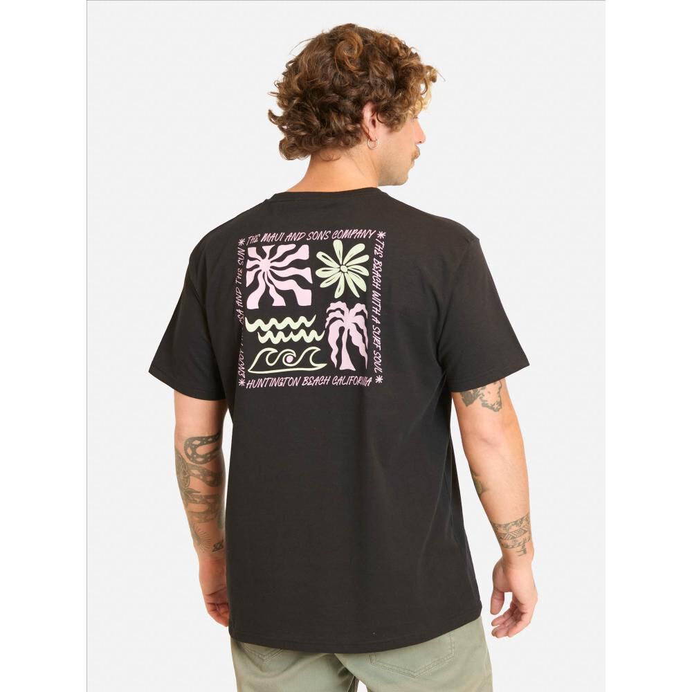 Polera Manga Corta Cuello Redondo Hombre Maui And Sons image number 2.0