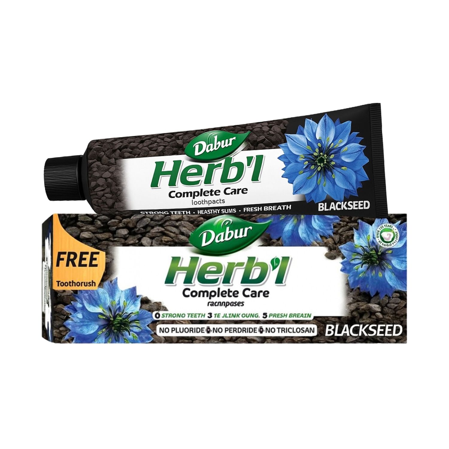 Pasta Dental Herb'l Semilla Negra + Cepillo De Dientes 150gr image number 0.0
