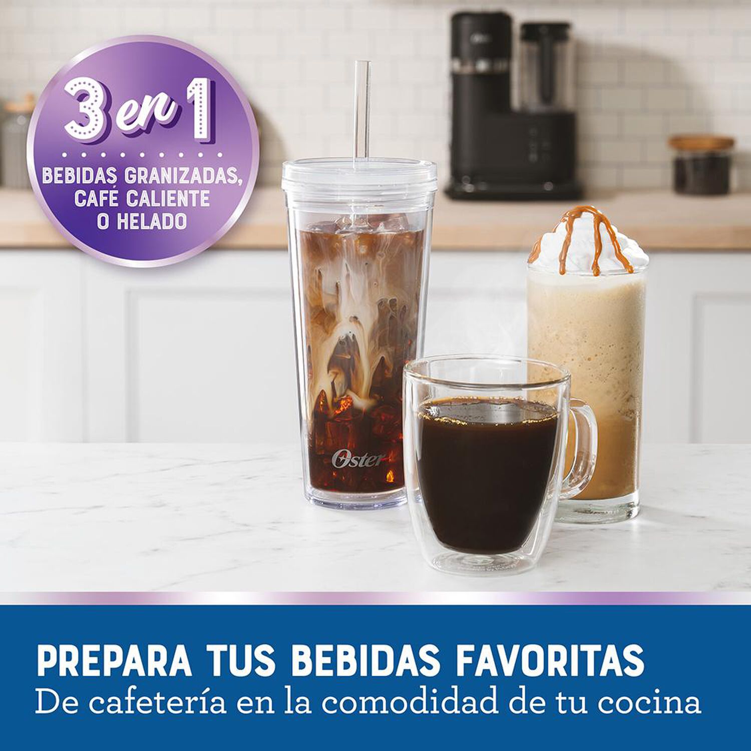 Cafetera Frapp&eacute; Oster con Licuadora BVSTDC03B image number 8.0