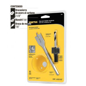 Sierra Copa P/instalar Cerraduras 3 Piezas Truper