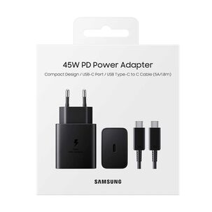 Cargador Samsung 45w Carga S&uacute;per R&aacute;pida Cable Usb-c
