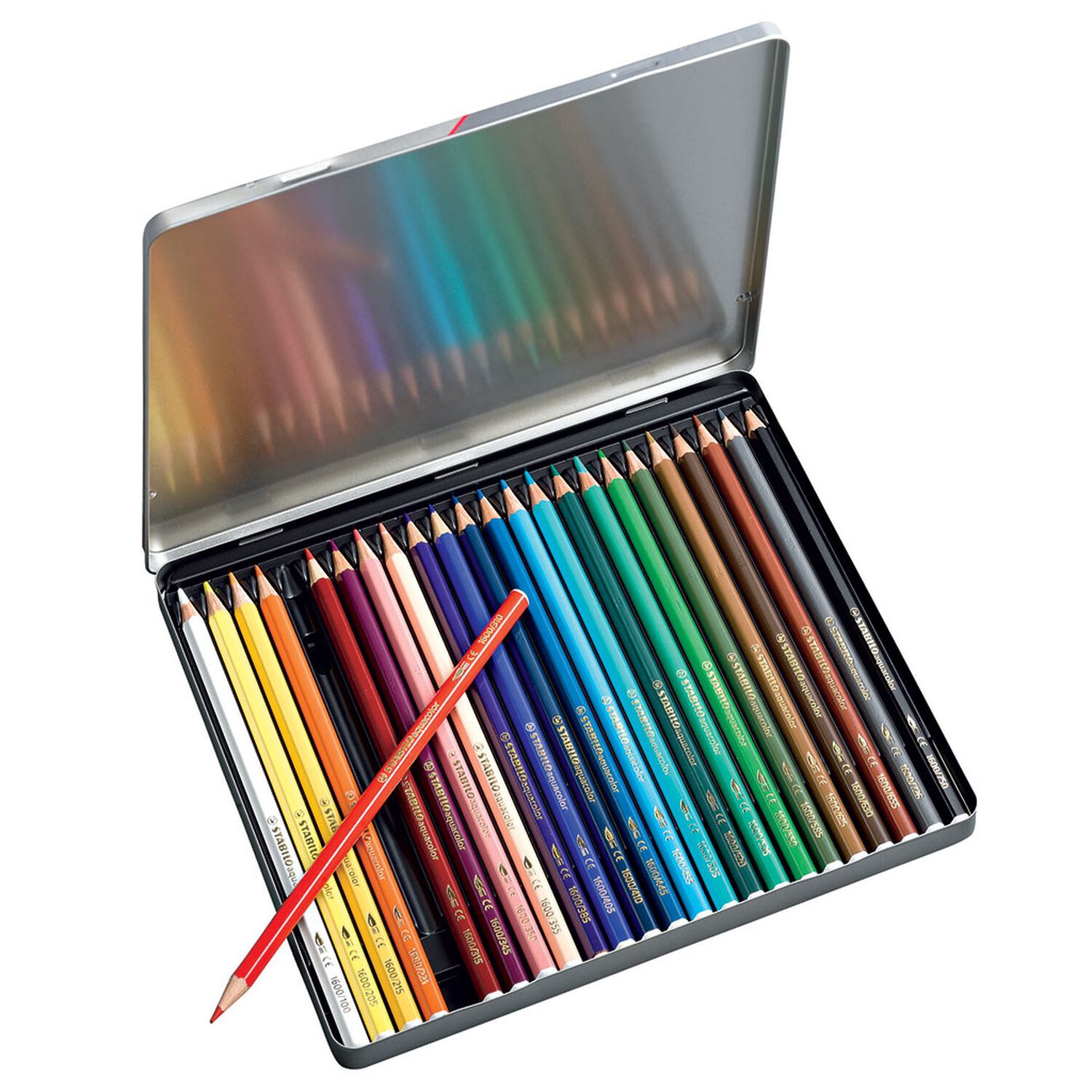Set L&aacute;pices 24 Colores Stabilo Caja Met&aacute;lica image number 0.0