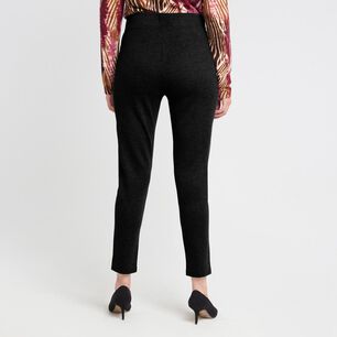 Calza Aplicaci&oacute;n Cierre Tiro Alto Skinny Mujer Lesage