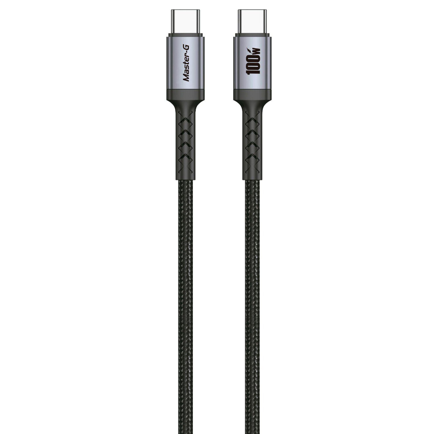 Cable De Carga R&aacute;pida Usb-c A C Antinudos 100w Master-g image number 1.0