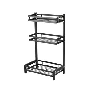Organizador 3 Niveles Met&aacute;lico Cocina Negro