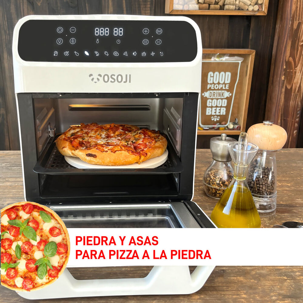 Freidora De Aire Y Horno De Pizza Inteligente Osoji 12 Lts image number 5.0
