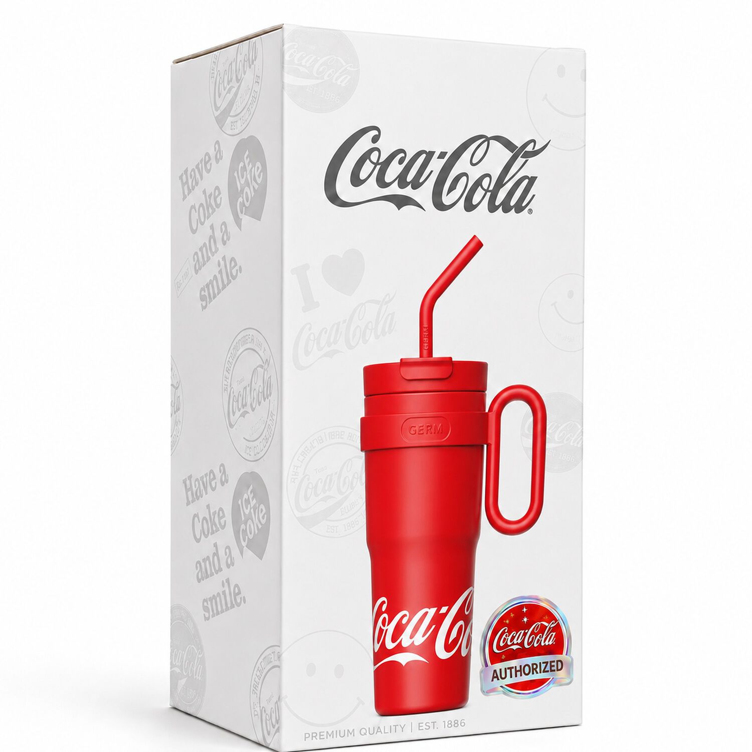 Vaso T&eacute;rmico Germ Coca-cola 1100ml Red Acero Inoxidable image number 3.0