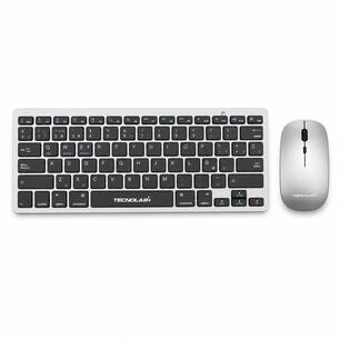 Kit Teclado Y Mouse Inal&aacute;mbrico Conexi&oacute;n Bluetooth + Usb 2g