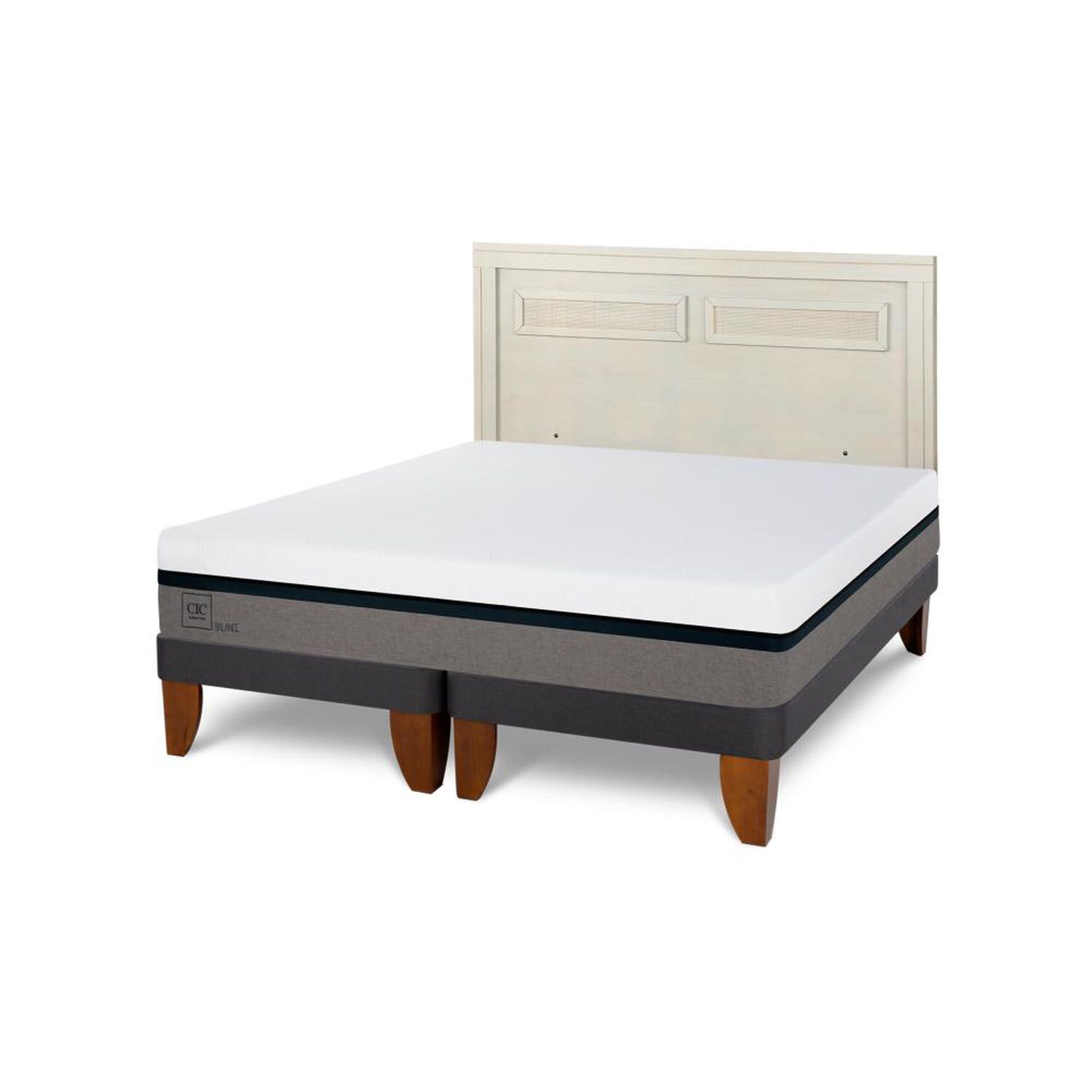 Cama Europea Cic Balance / King / Base Dividida + Respaldo image number 5.0