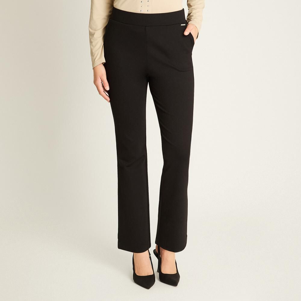 Pantalón Tiro Alto Straight Mujer Lorenzo Di Pontti image number 0.0