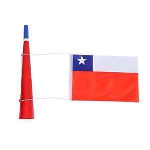 Vuvuzela Bicolor Bandera Chilena 36cm Fiestas Patrias Cotillon