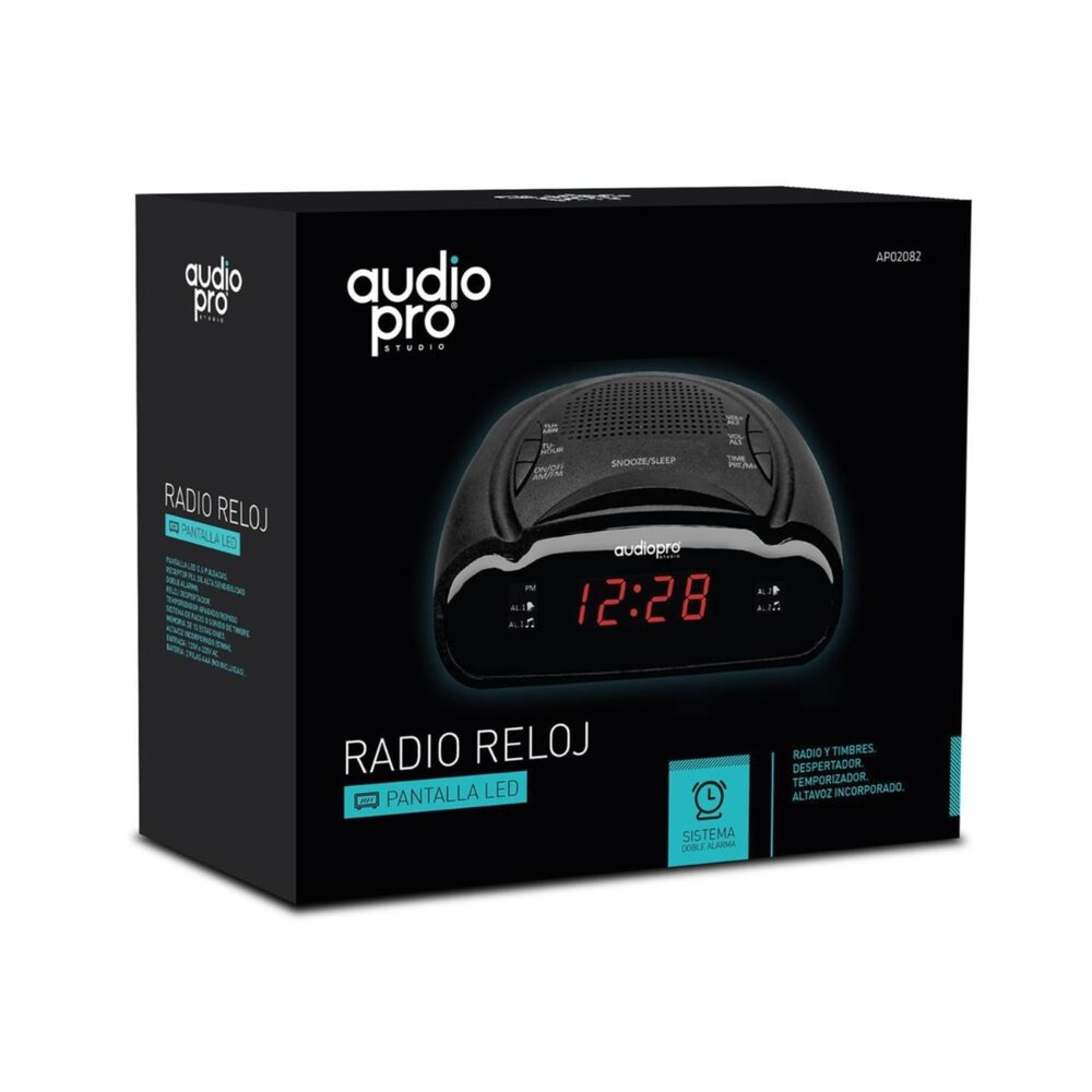 Radio Reloj Despertador Con Alarma Audiopro image number 2.0