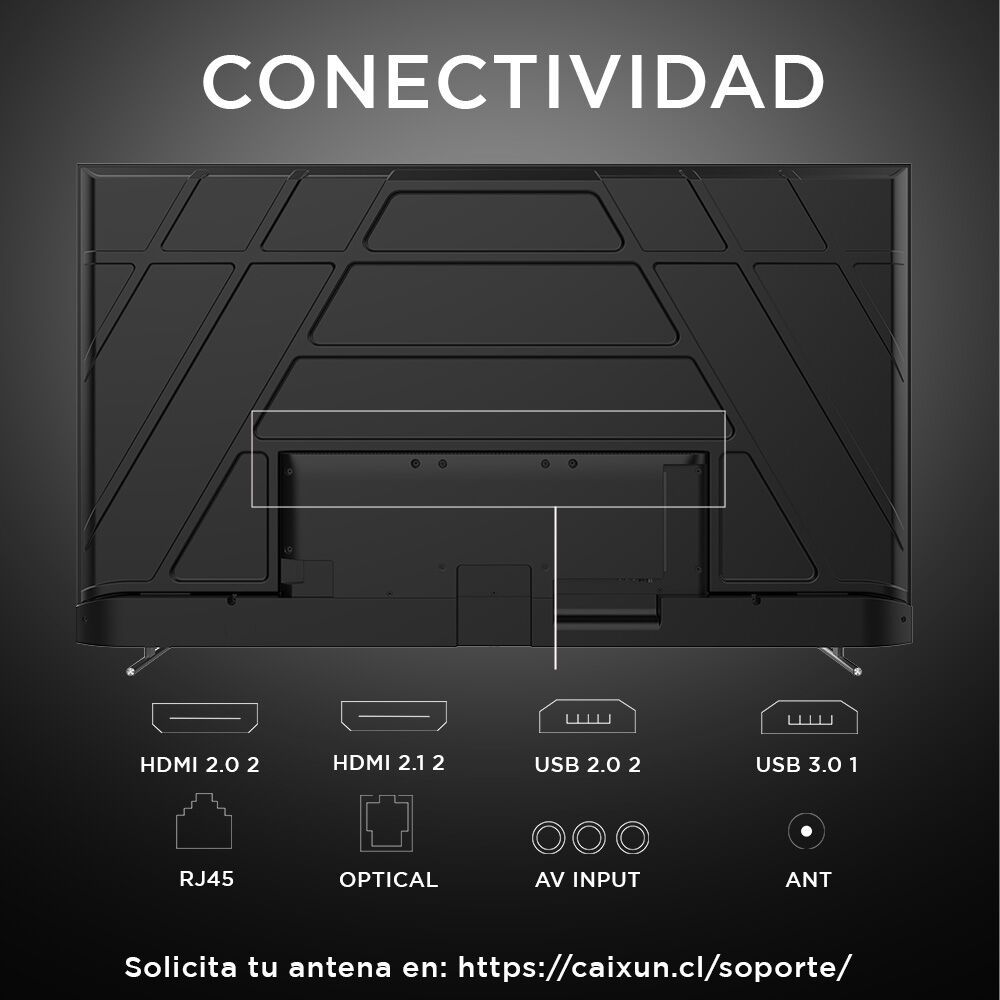 Smart Tv Caixun Led 75" Uhd 4k Google Tv C75vhug image number 2.0