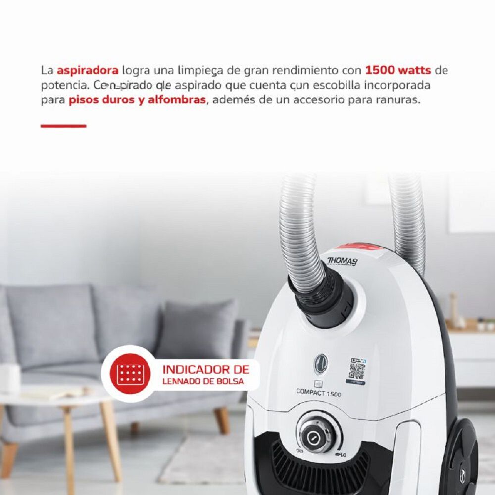 Aspiradora Th-1415 Potente Y Compacta Para Hogar image number 8.0
