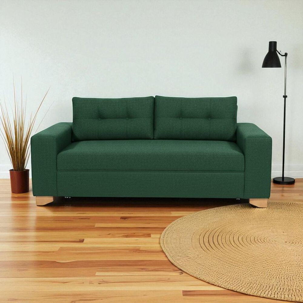 Sofa Paris Dos Cuerpos Lino Verde image number 1.0