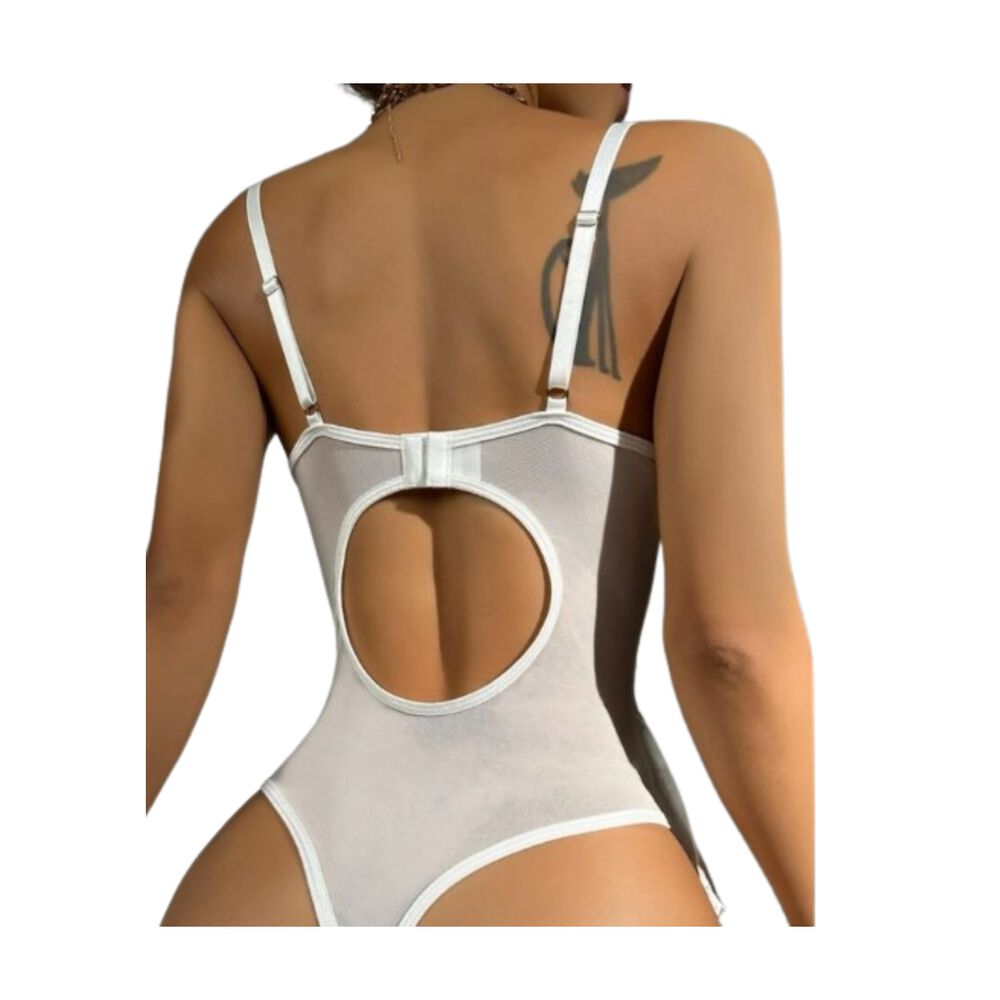 Lencería Encaje Vestido Lazo Abertura Con Aro image number 3.0