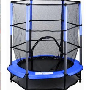 Cama El&aacute;stica Saltarina Trampolin Para Ni&ntilde;os 1.4m Con Malla