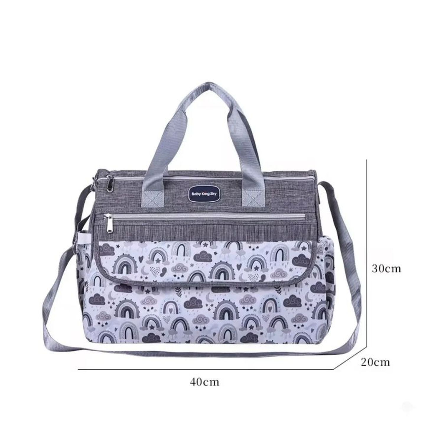 Pa&ntilde;alera Bolso Multifuncional Organizador Gris image number 4.0