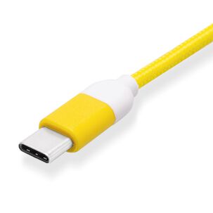 Cable De Datos Type-c Reforzado Pantone Android Auto Yellow