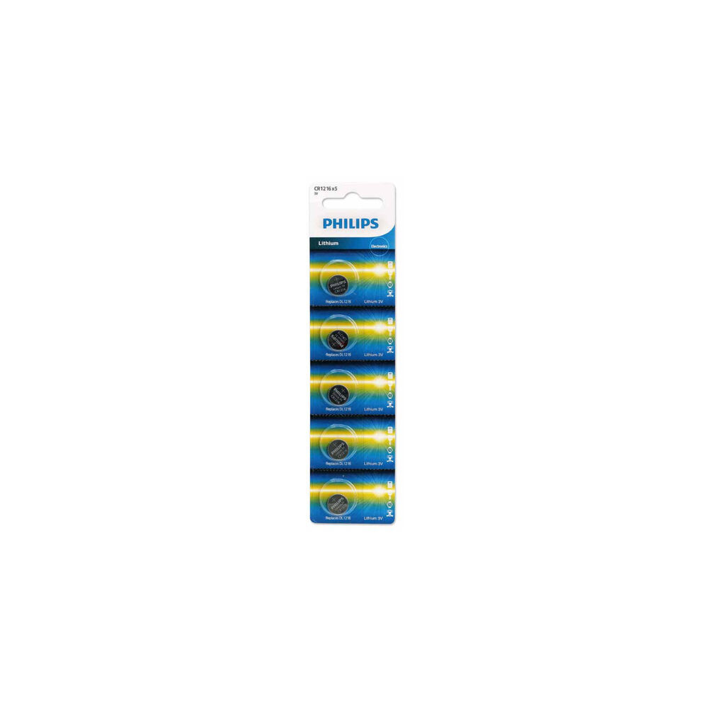 Pack 5 Pilas Cr1216 Philips - Ps image number 0.0