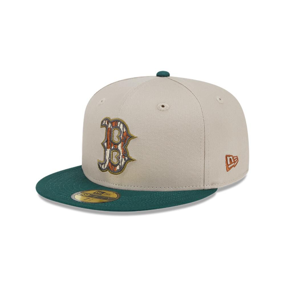Jockey Boston Red Sox Mlb 59fifty Tree Bark Fill Grey image number 1.0