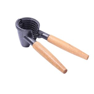 Cascanuez Mango Madera 17cm Dise&ntilde;o Elegante Color Negro