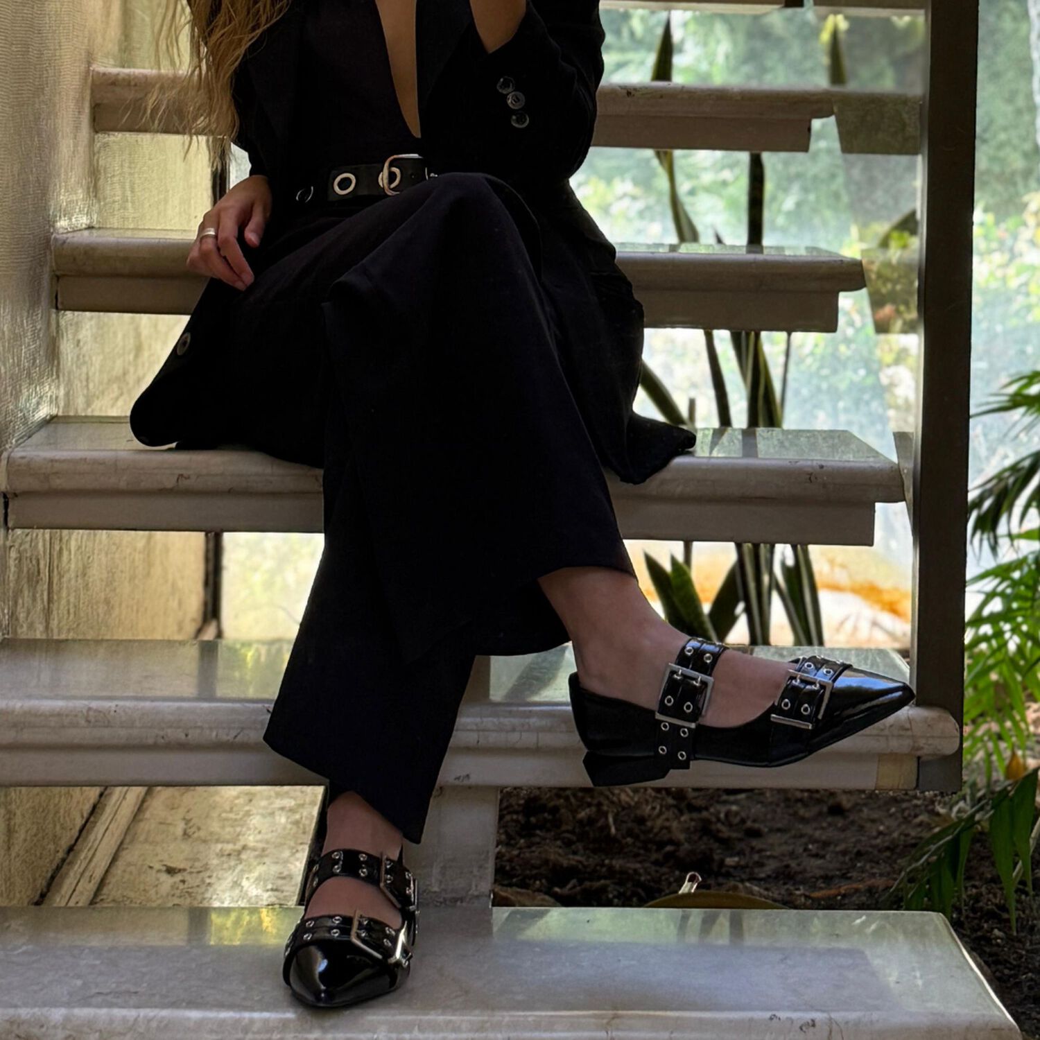 Ballerina Chalada Mujer Slik-2 Negro Casual image number 9.0