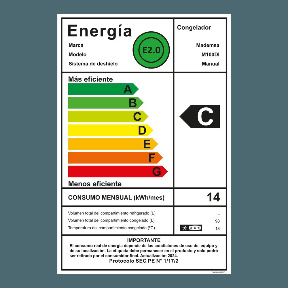 Congelador Freezer Horizontal Dual 98l Inverter Fr&iacute;o Directo M100di image number 11.0