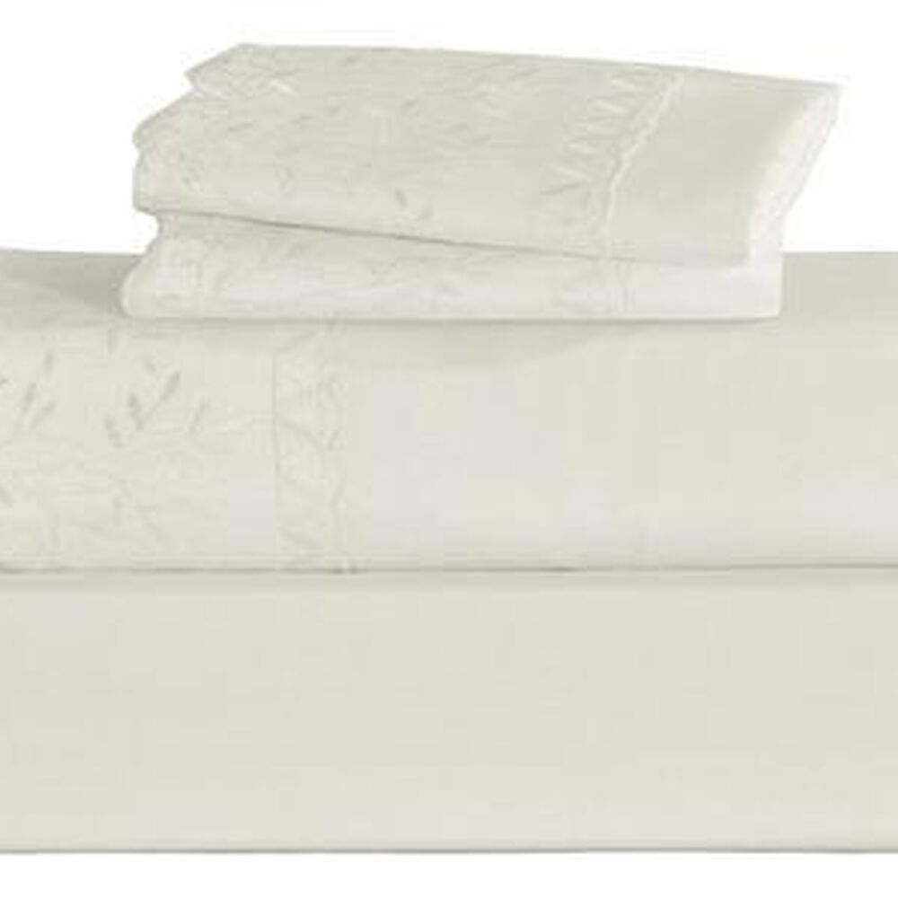 Sabana Andes Microfibra Broderie Crudo King image number 2.0