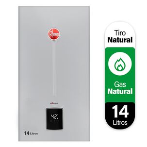 Calefont 14 litros Gas natural Tiro Natural Rheem